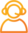 Graphic of a person wearing headphones