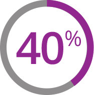 Icon of 40%