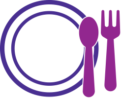 Plate, fork, knife Icon