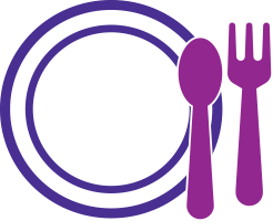 Plate, fork, knife Icon