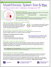 Graphic of Myelofibrosis, Spleen Size & You document
