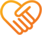 Graphic of 2 hands in the shape of a heart