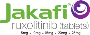 Jakafi® ruxolitinib (tablets) with dosages logo