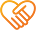 Graphic of 2 hands in the shape of a heart