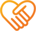 Graphic of 2 hands in the shape of a heart