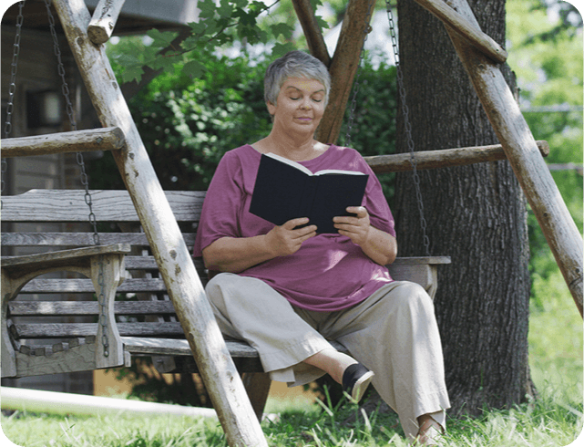 Image of a woman reading a book for Episode 4 – Reflecting on the Possibilities