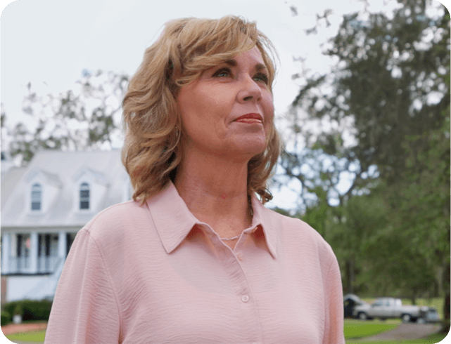 Image of a woman standing outside for The Purple Chair Episode 5 – We Are Not Alone